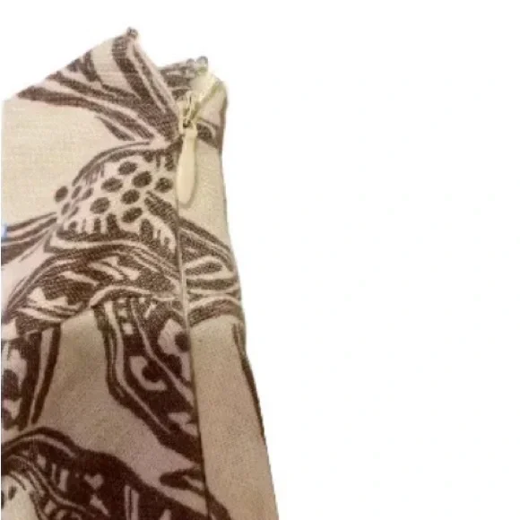 Style & Co. Cream and Brown Mini Wrap Skirt (NWOT) - Picture 5 of 6